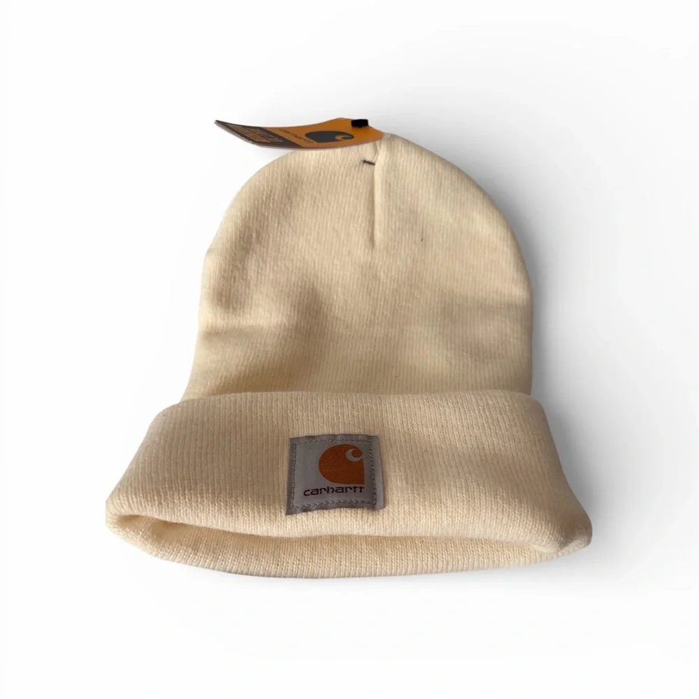 Carhartt Beige Acrylic Beanie Unisex